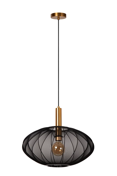 Lucide CORINA - Hanglamp - Ø 50 cm - 1xE27 - Zwart - detail